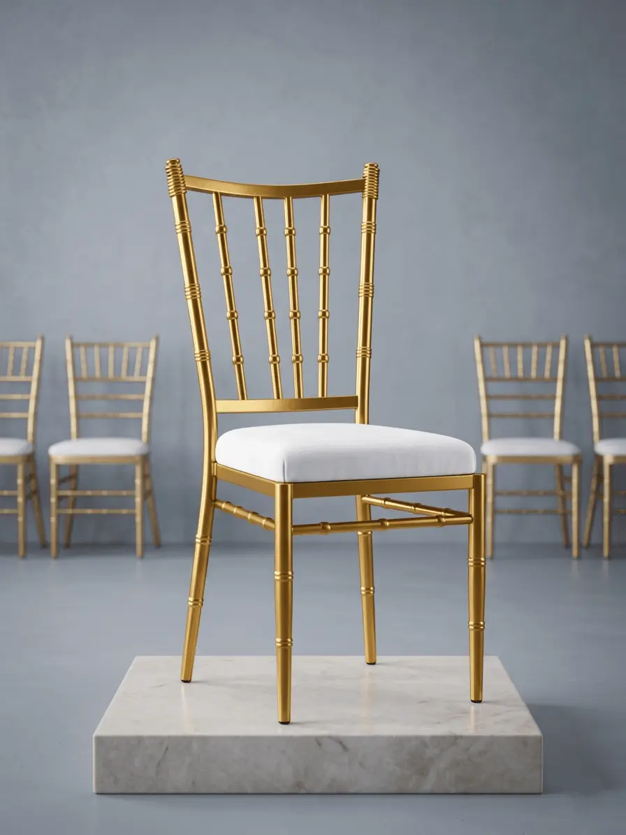 Premium Gold Chiavari chairs manufacturer India